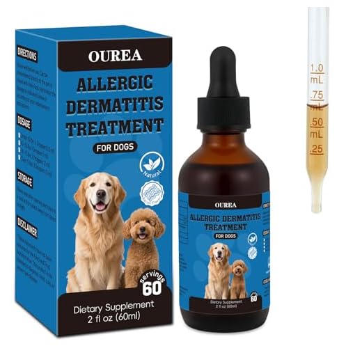Dog Dermatitis Treatment for Allergies, Natural Itch Relief Drop & Hot Spot Support for Itchy, Red, Irritated Skin, Herbal Formula for Dog Allergy Relief, Dermatitis Treatment, Dog Itching Skin Relief