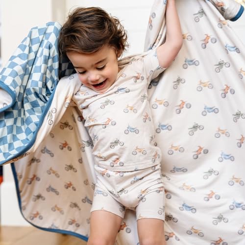 Image of Copper Pearl Jumbo 3-Layer Baby Blanket: Soft Baby Quilts for Boys and Girls | Breathable, Cozy, Toddler Blanket | Baby Quilt for Newborns | 46x46 Premium Polyester /Rayon | Ryder