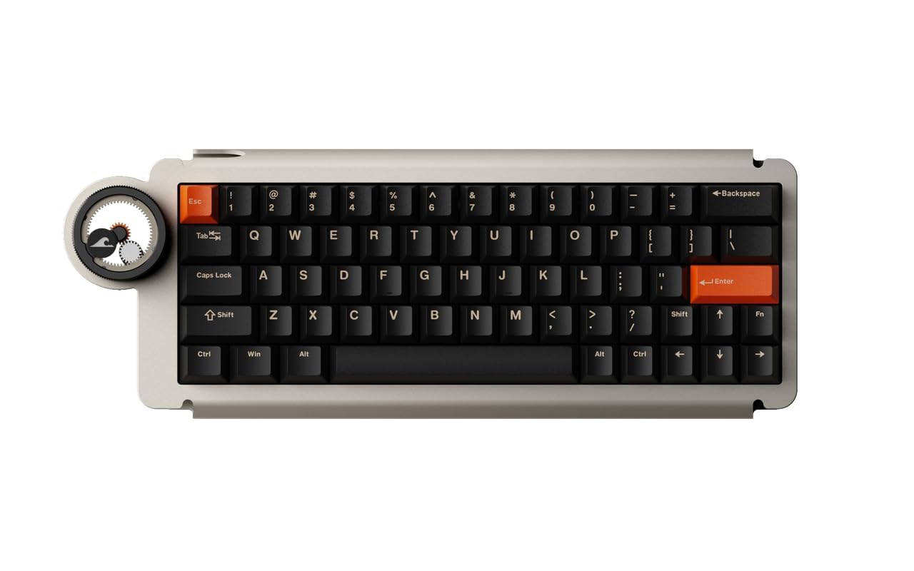 DRY STUDIO Ice Ring 63 RT HE Magnetic Wired Gaming Keyboard, 0.01mm Accuracy, 0.125ms Latency, TTC KOM Hall Effect Magnetic Switches, Lightweight All-Metal, RGB Gaming Accessories