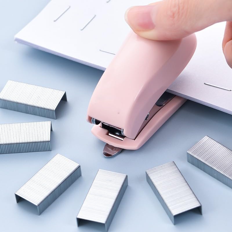 8 PCS Ini Office Supplies Kit, Cute Desk Accessory Set, School Stapler