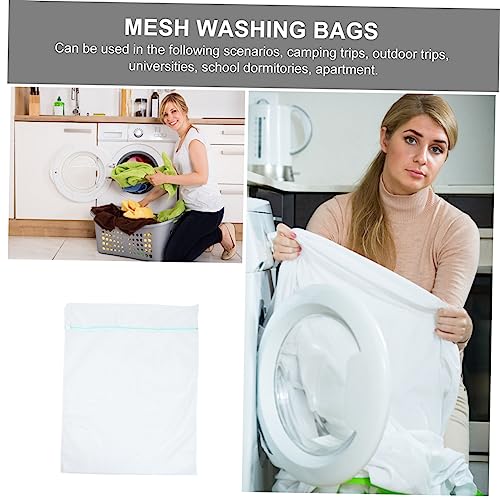 2 grands filets à linge en maille pour protéger les couettes et pulls en machine