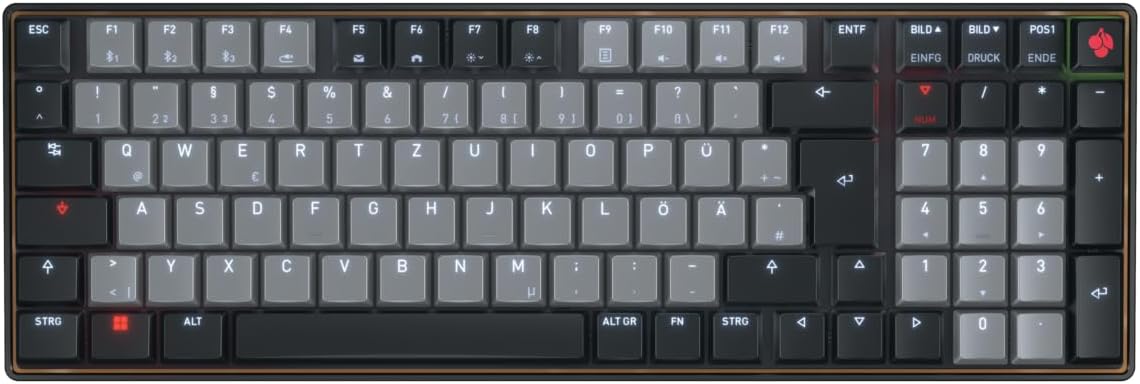 Cherry KW 550 MX LP | Wireless Mechanical Keyboard | MX Low Profile 2.0 switches | Rechargeable