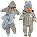 Produktbild Kindabox Puppenkleidung 4-TLG Set für Puppe bis 43 cm (ohne Puppe)