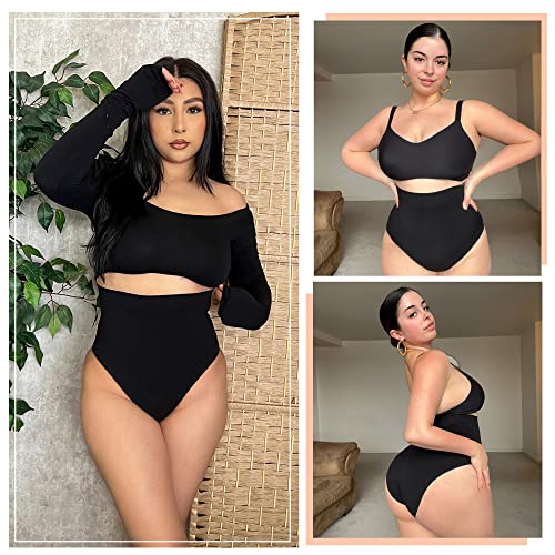 Shaperx Sculpting High Waist Brief Seamless Tummy Control Shapewear For Women Butt Lifter Underwear,Sz5225-Black-S/M #TOP5