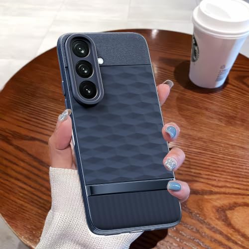 Image of Pikkme Back Cover for Samsung Galaxy M47 5G / A27 5G Camera Protection 3D Hexa Cube Design Silicone Protective Bumper Case (Blue)