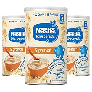 Nestlé baby cereals 5 Granen – baby pap – vanaf 6 maanden – 3 stuks
