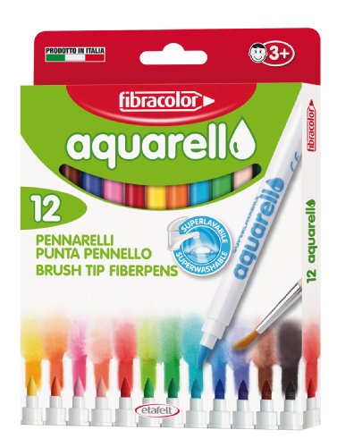 Fibracolor Aquarello - Rotuladores acuarelables (12 unidades)