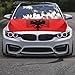 Albania Hood Cover 4x5 Ft Albania Hood Flag Cover for Elastic Fabrics Can be Washed, Car Bonnet Banner Engine Cover Decoration for Event Item