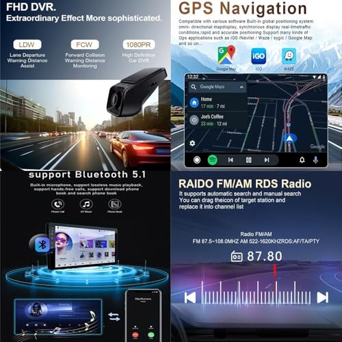 Radio coche Bluetooth KIA CEED 2007 Mirror Link con USB de 4 núcleos 4