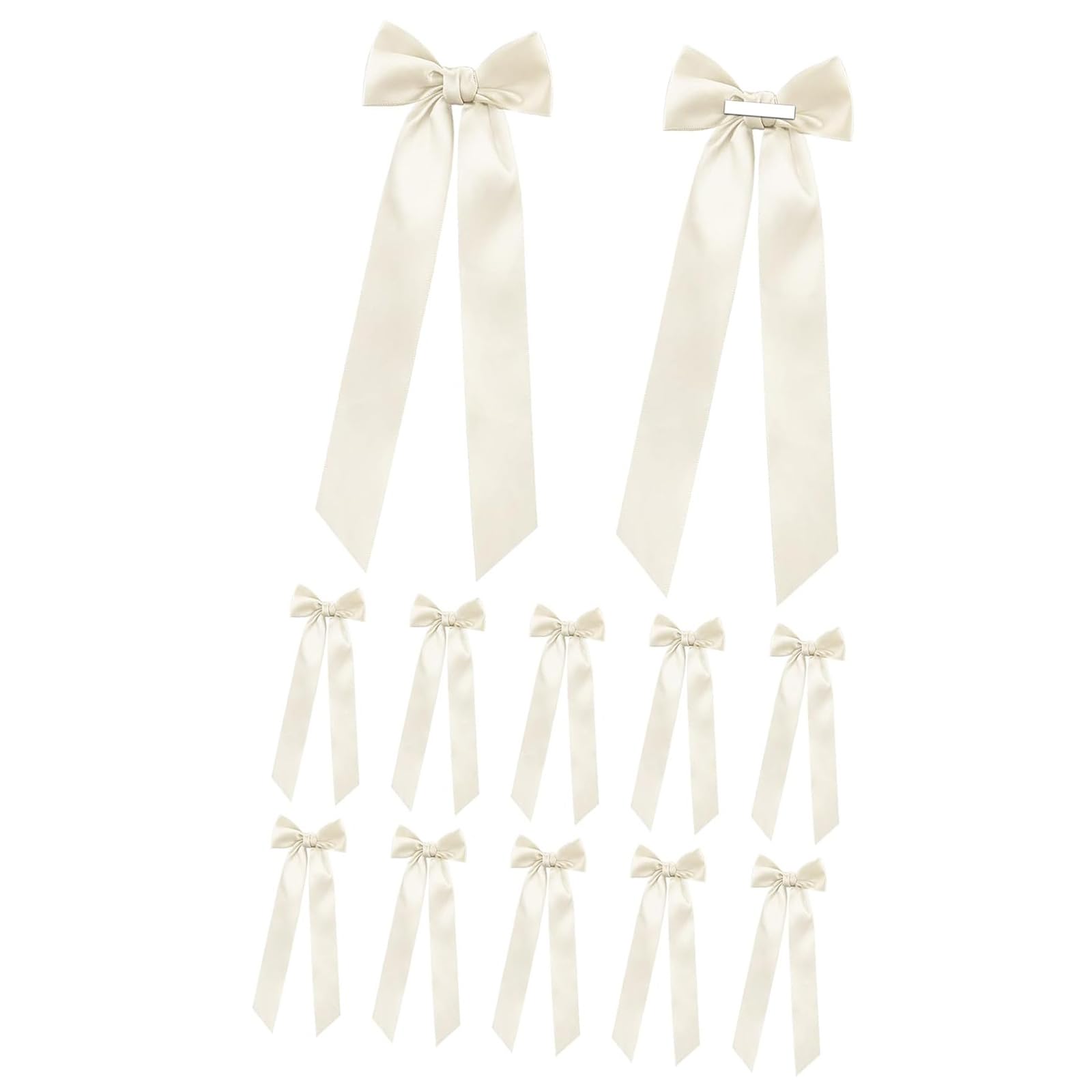 Jazuaiao 12Pcs Ballet Bowknot Ribbons Soft Satins Elegant Party Wedding Decoration Craft Wrapping Supplies Ballet Bowknot Ribbons