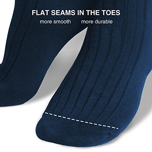 DAVID ARCHY Men's Multi-Pairs Breathable Cotton Athletic Socks Casual Crew Socks (US Shoe Size: 6-12)4