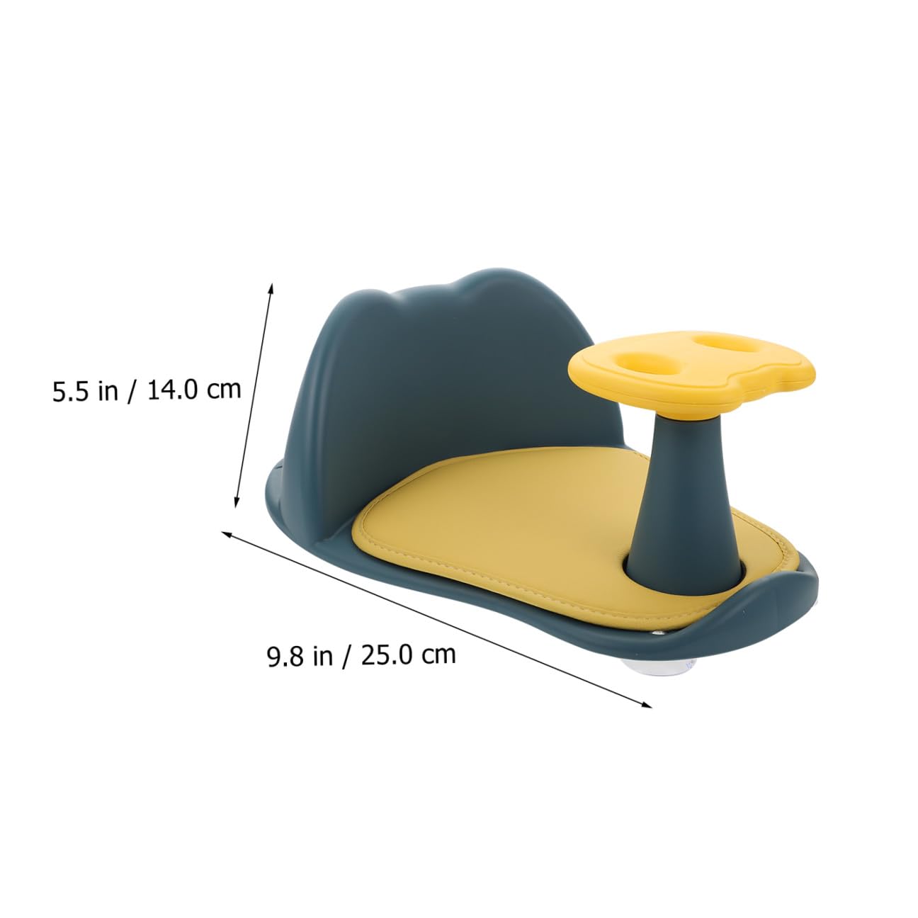 Asiento de Baño para Bebés Respaldo Alto y Diseño Lateral Abierto