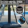 US Weight 26 Pound Umbrella Base - Cast Stone Outdoor Umbrella Stand - for Use with Umbrella Poles 1.3 to 1.8 - Designed to be Used with Patio Table - Black
