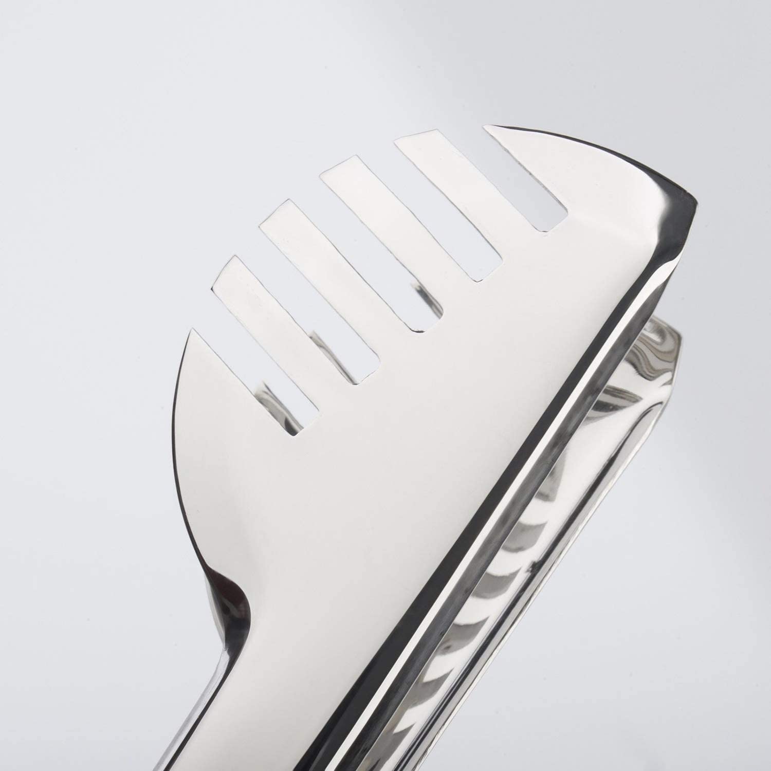 GAFFEL 1 Pc Stainless Steel Spaghetti Tong Salad, Pasta, Macaroni Spaghetti Tong Serving Food Tong - Comb, 21cm, Silver 1
