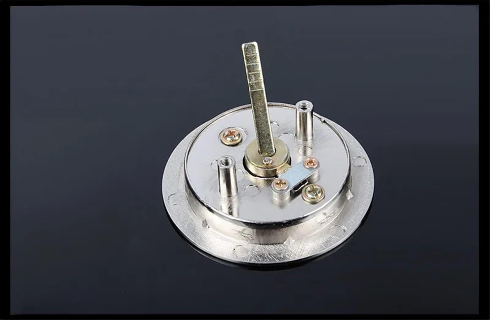 Serrure ronde invisible pour porte coulissante intérieure en acier brossé avec clés