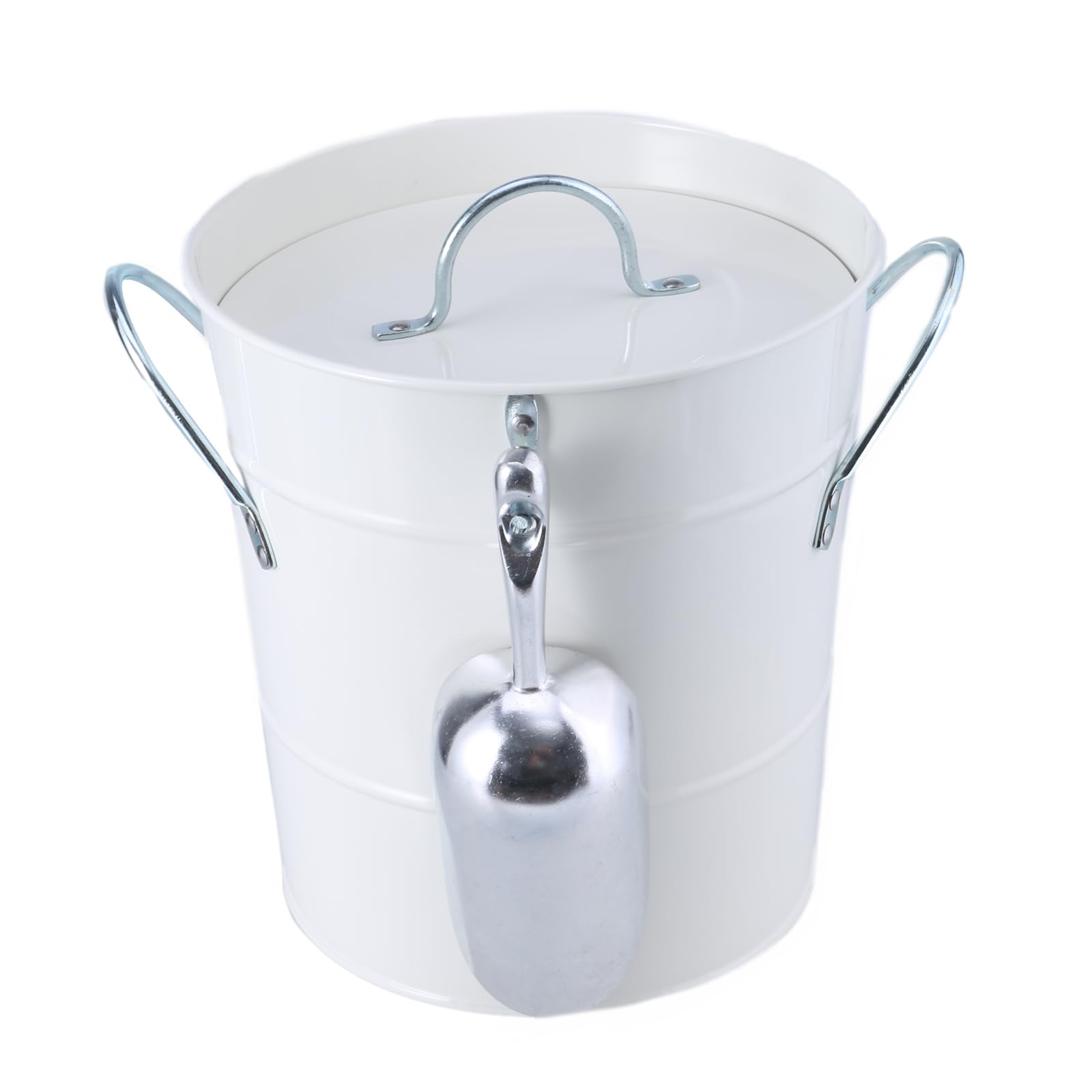 YROHGKPN Handle Metal Wine Bucket Beverage Tub Ice with Shovel and Lid for Parities, Gatherings Ice