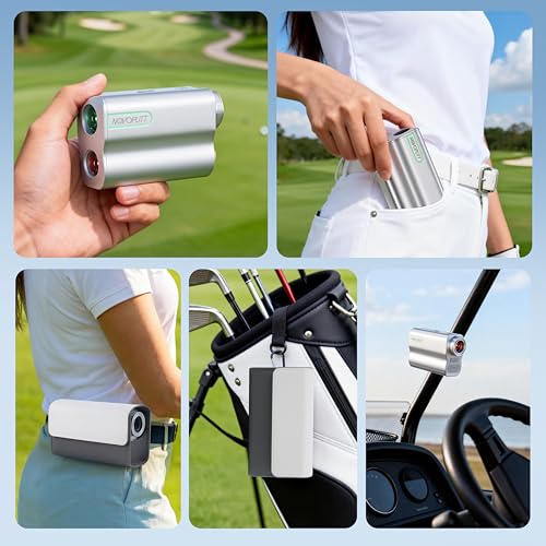 Image of 1200 Yards Golf Range Finder with External Slope Switch, Magnetic Aviation Aluminum Body, 7X Magnification Laser Rangefinder for Golf & Hunting, USGA Tournament Legal, USB-C Rechargeable & 0.5S Lock
