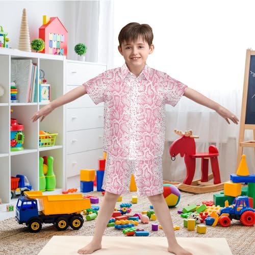 Image of visesunny Boy Floral Short Sleeve Button Down Shirt & Casual Shorts Set Summer Outfits 3-10 Years Clothes