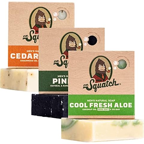 Dr. Squatch All Natural Bar Soap for Men, 3 Bar Variety Pack Cover
