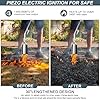 Propane Torch Weed Burner, 1,800,000 BTU Heavy Duty Flame Control Blow Torch with Turbo Trigger, 10FT Hose, Push-Button Igniter, Flame Thrower Gun for Garden Weed, Roof Asphalt Work, Snow &Ice Removal