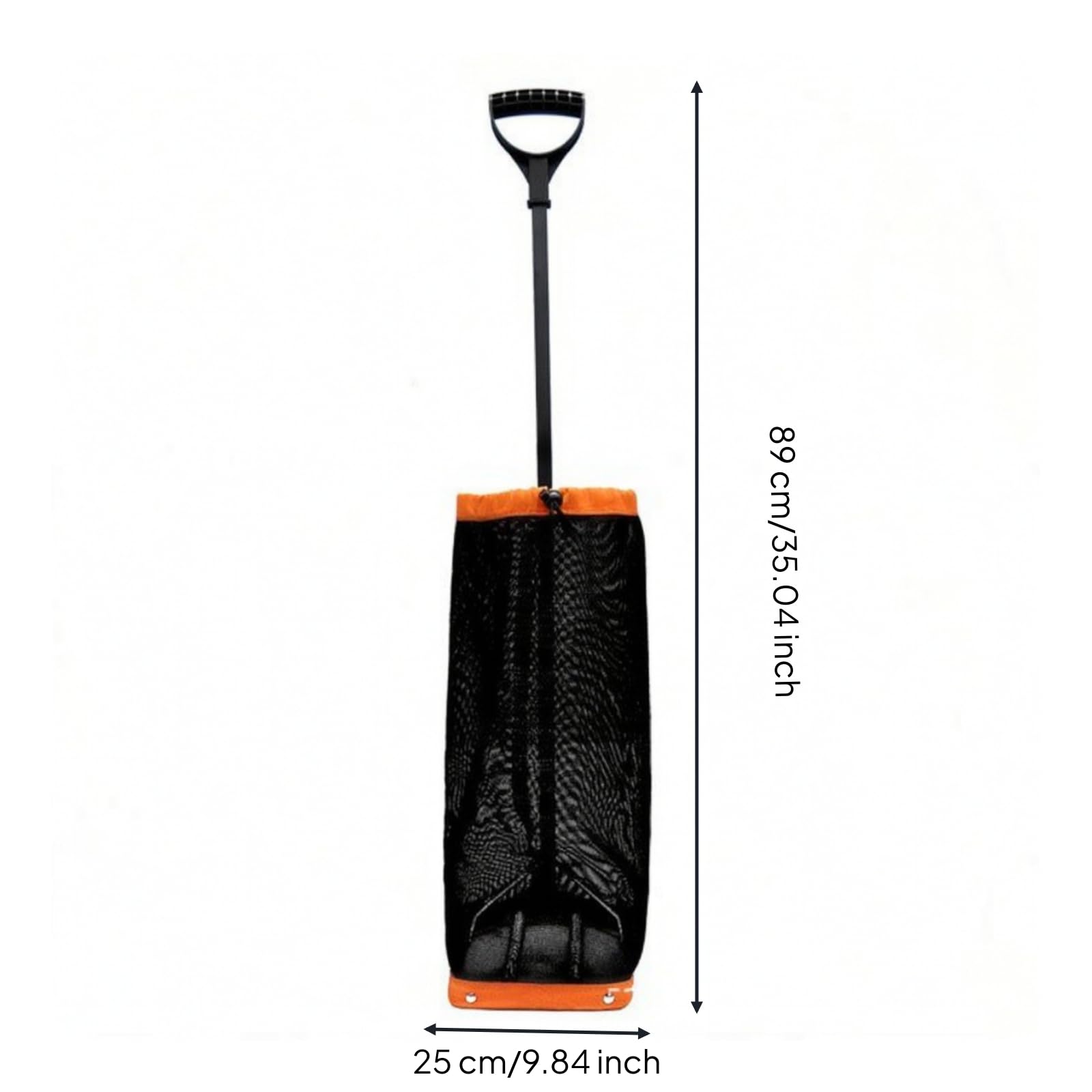 Raccoglitore di Palline con Cesto a Rete Portatile Raccoglitore di Palline Ergonomico Cesto con Manico Lungo per Campo da Tennis