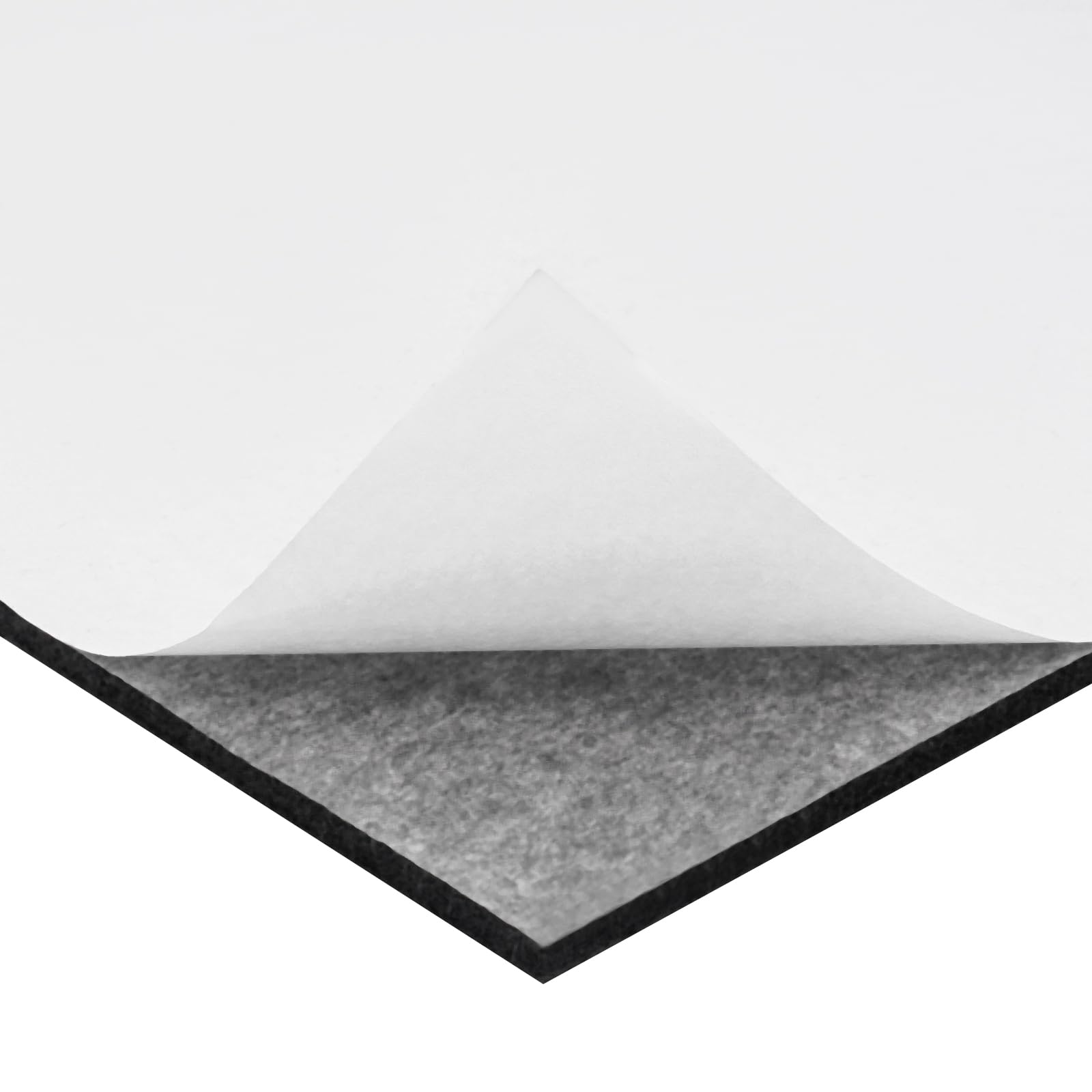 Pannelli in feltro, grandi autoadesivi, con penna, 30 x 30 cm, 6 pezzi, lavagna in feltro, lavagne per memo e bacheca, decorazione da parete (nero)
