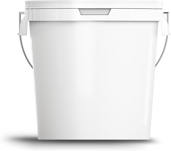 500ml White Bucket With Airtight, Leak-Proof, Tamper Evident Lid - 3