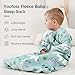 Yoofoss Baby Sleep Sack 0-6 Months, Long Sleeve Sleep Sack 1.5 Tog, Fleece Baby Wearable Blanket with 2-Way Zipper, Soft Warm