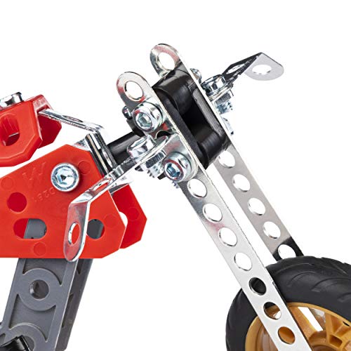51bGIYiSeyL MECCANO - VOITURE ET MOTO 5 MODÈLES - Coffret Inventions Avec 132 Pièces Et 2 Outils - Jeu de Construction - 5 Modèles Différents de Véhicules à Construire - 6053371 - Jouet Enfant 10 Ans et +
