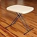 Mesa auxiliar plegable ajustable en altura 66 x 46 x 61-71 cm