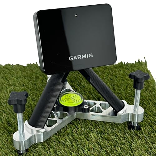 HIHR Alignment and Leveling Stand Compatible with Garmin R10 Launch Monitor CNC Machined Precision Aluminum Golf Accessory (Leveling Stand for Garmin R10)