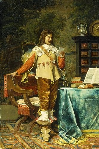 Peinture murale le Cavalier Jean Louis Ernest Meissonier toile 60x90cm