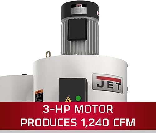 Miniatura 6 de JET JCDC-3 - Colector de polvo ciclónico, filtro de 2 micras, 1240 CFM, 3HP, 1Ph 230 (717530K)