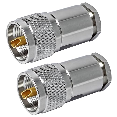Conector macho PL259 para cable coaxial, pack 2 miniatura 1