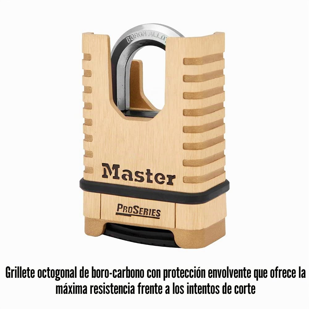 Masterlock 1177D - Cuerpo De Latón Y Arco Con Pro