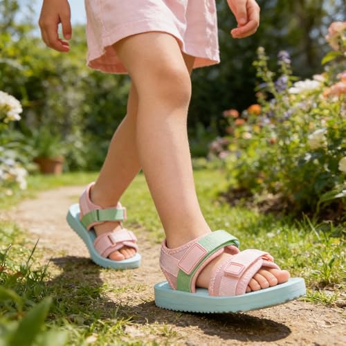 Image of BNV Toddler Little Kid Sandals Boys Girls Adjustable Strap Open-Toe Summer Outdoor Unisex Child Sport Beach Sandals(Toddler /Little Kid /Big Kid)