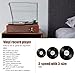 Record Player Bluetooth Turntable for Vinyl with Speakers & USB Player,Vinyl to USB,3 Speed Belt Driven LP Vintage Phonograph for Home Decoration