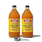 Bragg Organic Apple Cider Vinegar With the Mother– USDA Certified Organic – Raw, Unfiltered All Natural Ingredients, 32 Fl Oz W/Measuring Spoon, 2 Pack