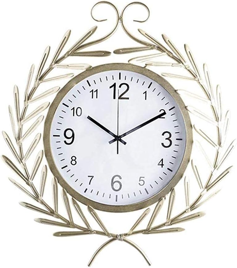Garden Clock, Outdoor Garden Wall Clock Silent Non-Ticking Outdoor Wall Waterproof Garden Ornament Easy to Read