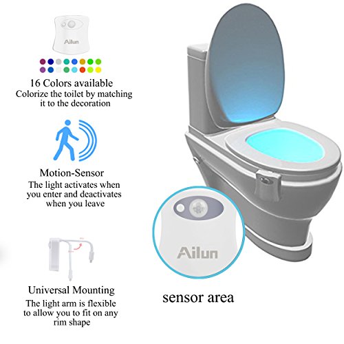 Ailun-Toilet-Night-Light-Motion-Activated-LED-Light-16-Colors-Changing-Toilet-Bowl-Illuminate-Nightlight-for-Bathroom-Battery-Not-Included-Perfect-Decorating-Combination-with-Faucet-Light-2-Pack
