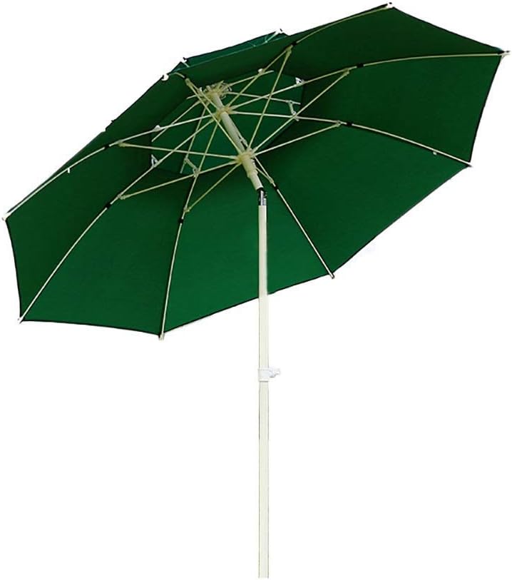 Parasol Umbrella Outdoor Market Table Umbrellas with Tilt Metal Pole, Gazebo Dock Waterproof Patio Umbrella, Great Protection Against UV Rays (Color : Green)