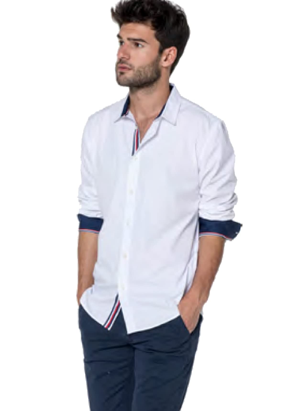 Chemise à manches courtes en lin mélangé | Bleu | Tommy Hilfiger Chemise à manches courtes en lin mélangé | Bleu | Tommy Hilfiger