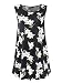 Veranee Women's Sleeveless Swing Tunic Summer Floral Flare Tank Top (L, 6-5)