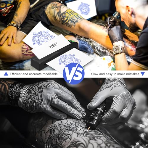 Image of Tattoo Stencil Printer,for Tattoo Beginners&Artists,Portable-Wireless-Bluetooth-Thermal-Inkless Tattoo Printer Machine with 3pcs Tattoo Transfer Paper,Compatible with Phone /Pc