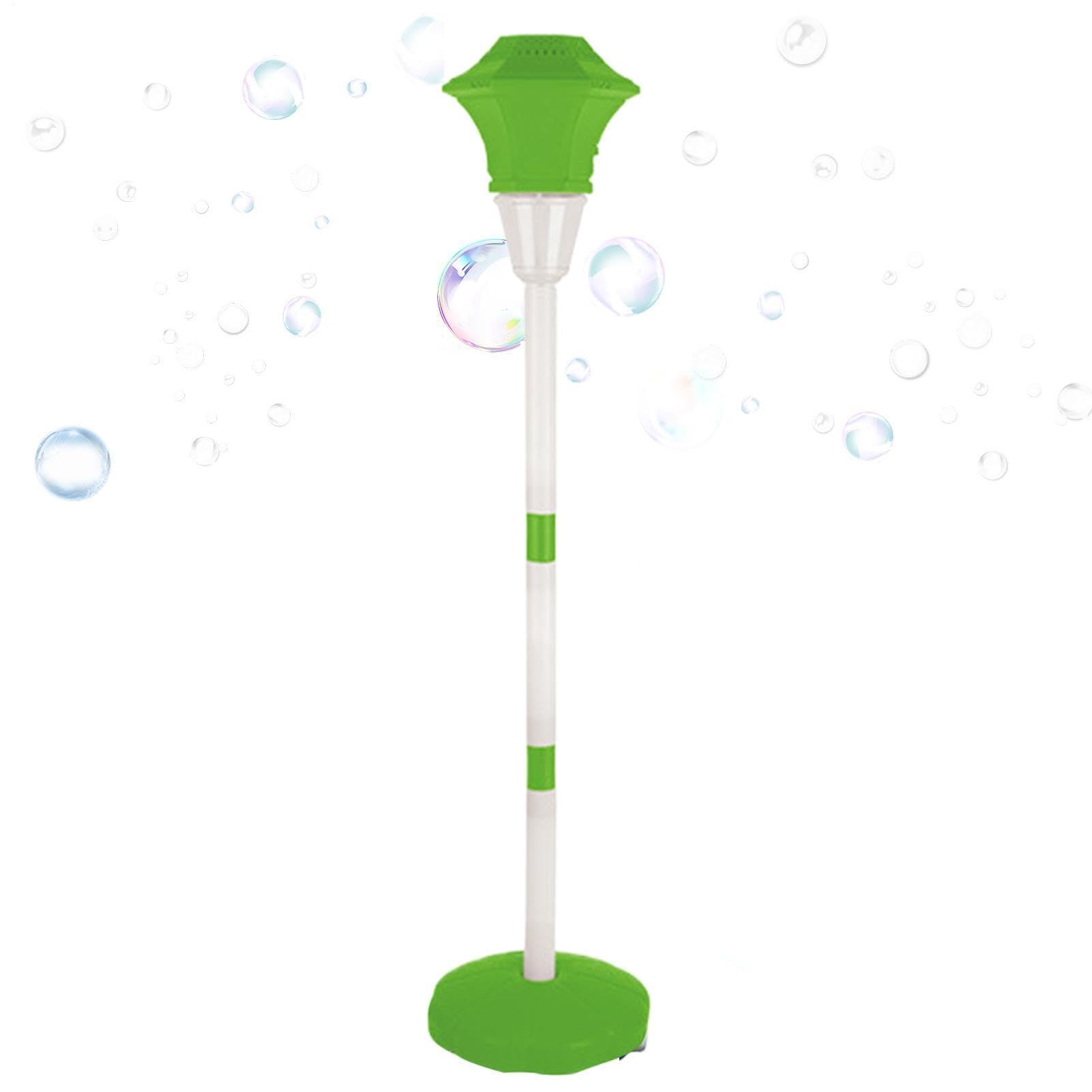 Macchina bolle bacchetta Soffice giocattolo ricaricabile 10 fori a lampione | con Musica e Luce LED, Altezza Regolabile, Picchetto da Terra e Bacchetta Autoportante Per Spiaggia, Giardino