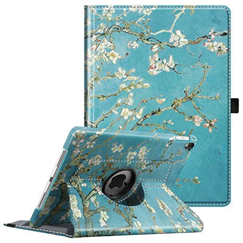Fintie Case for iPad Pro 9.7-360 Degree Rotating Stand Protective Cover with Smart Stand Cover Auto Sleep/Wake Feature for iPad Pro 9.7 Inch (2016 Version), Blossom
