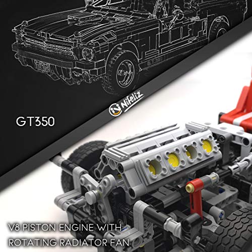 Nifeliz Muscle Car 1965S Gt350 Race Car Building Set (1,817 Pieces) #TOP5