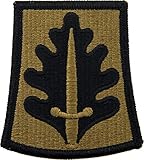 Width: 2 3/4 inches, Height: 3 inches OCP (Bagby Green & Black) Hook Fastener Made In the USA – Military Spec