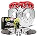 Power Stop KC1714A-26 Z26 Extreme Street Warrior 1-Click Brake Kit w/Calipers Front Z26 Extreme Street Warrior 1-Click Brake Kit w/Calipers