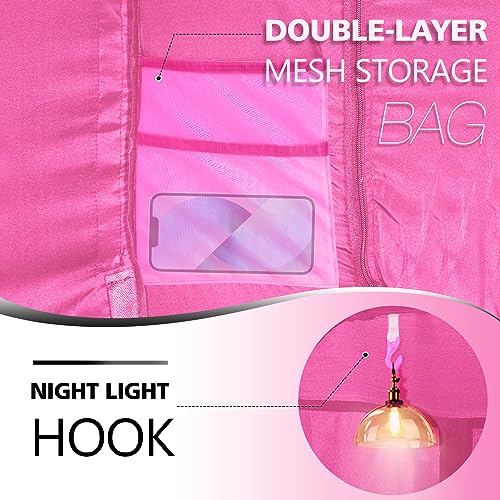 Bed Tent Bed Canopy King Size Tents for Adult and Kids- Original Design Portable Dream Tent Indoor Sleeping Tents 80% Blackout with 3 Doors Breathable Big Space Tents